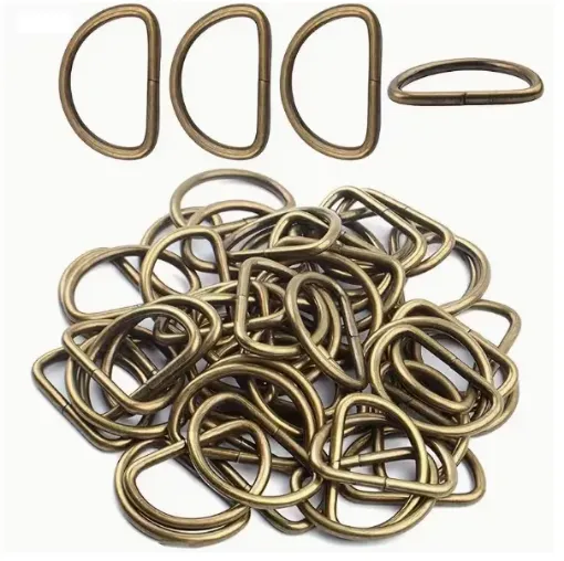 agolla anillos hierro hebilla forma d medida 25x17mms x10 unidades color bronce 0