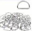 agolla anillos hierro hebilla forma d medida 25x17mms x10 unidades color niquel 2
