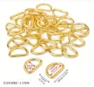 agolla anillos hierro hebilla forma d medida 18x13mms x10 unidades color dorado 1