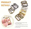 hebillas metalicas 3 formas 30mms para correa 25mms x6 unidades 3 juegos color dorado 1