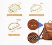 hebillas metalicas 3 formas 44mms para correa 38mms x6 unidades 3 juegos color dorado 0