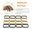 hebillas metalicas 3 formas 44mms para correa 38mms x6 unidades 3 juegos color dorado 2