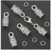 tapon metalico terminal para cordon 5mms medidan 7 8x17mms por 10 unidades color niquel argollas 0