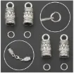 tapon metalico terminal para cordon 5mms medidan 7 8x17mms por 10 unidades color niquel argollas 1