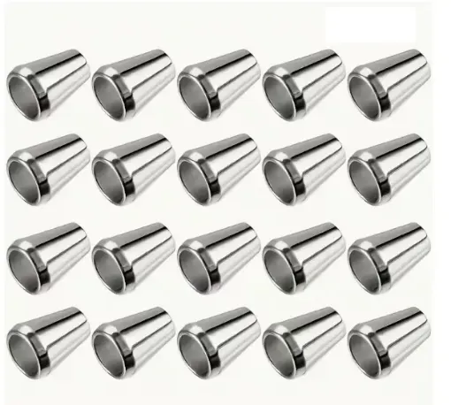 tapon metalico terminal para cordon 1cm medidan 12x14mms por 10 unidades color niquel 0