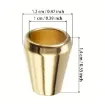 tapon metalico terminal para cordon 1cm medidan 12x14mms por 10 unidades color dorado 1