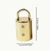 tapon metalico terminal para cuerda medida 12x27mms por 6 unidades tornillos color dorado 1