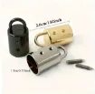 tapon metalico terminal para cuerda medida 12x27mms por 6 unidades tornillos color dorado 3
