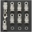 tapon metalico terminal para cordon 5mms medidan 7 8x17mms por 10 unidades color niquel argollas 3