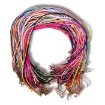 cordon encerado 2mms 45cms cadena broche por 100 unidades multicolor 3
