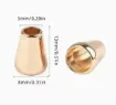 tapon metalico terminal para cordon 5mm medida 8x13mms por 12 unidades color dorado 1