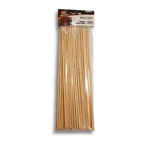 palitos brochette bamboo finos 40cms largo paquete 50 unidades aprox 0