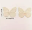 aplique bordado modelo mariposas 40mms por 20 unidades multicolor 1