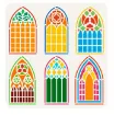 stencil plantilla reutilizable 30x30cms modelo puertas ventanas por unidad 0