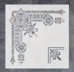 stencil plantilla 25x25cms modelo esquinero gotico 0