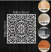 stencil plantilla reutilizable 30x30cms modelo floral estilo europeo por unidad 1