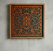 stencil plantilla reutilizable 30x30cms modelo floral estilo europeo por unidad 2