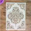 stencil plantilla reutilizable pet 30x21cms modelo patron floral por unidad 1