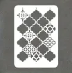 stencil plantilla reutilizable pet 30x21cms modelo mosaico marroqui por unidad 0