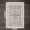 stencil plantilla reutilizable pet 30x21cms modelo alfombra estilo damasco vintage por unidad 0