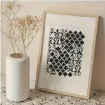 stencil plantilla reutilizable pet 30x21cms modelo patron floral abstracto por unidad 2