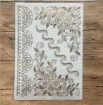 stencil plantilla reutilizable pet 30x21cms modelo patron floral blonda por unidad 0