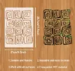 stencil plantilla reutilizable pet 30x21cms modelo geometrico espirales varios motivos por unidad 1