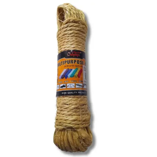 cuerda sisal torneada 6mms espesor ovillo 10mts 0