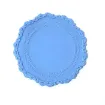 almohadilla silicona para sellos cera forma circular 10cms borde floral 2