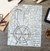 stencil plantilla reutilizable 20x16cms modelo mapa geografia nautica 1