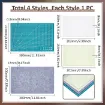 set 4 bases diferentes para corte estampado incluye tapete fieltro 20x30cms placa poliuretano 1
