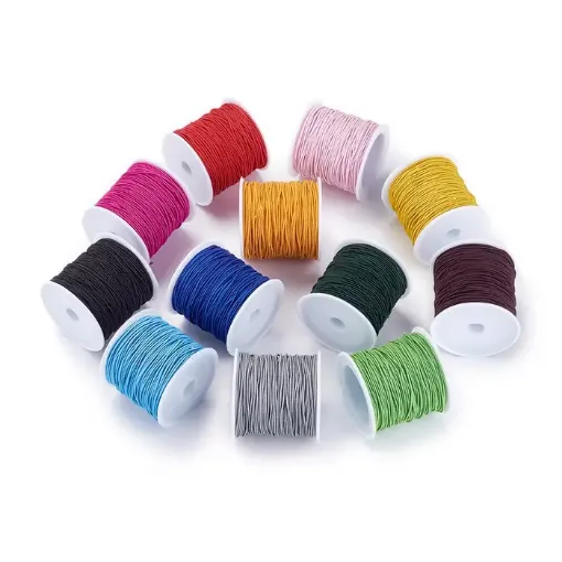 cordon elastico 1mms carretel 21mts varios colores eleccion por unidad 0
