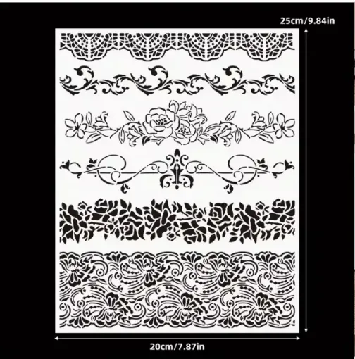 stencil plantilla 25x20cms modelo guardas varias 0