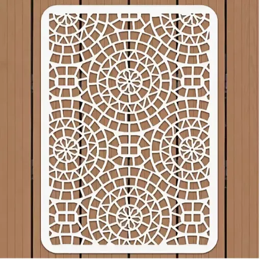 stencil plantilla reutilizable pet 30x21cms modelo estampado holtz circular 0