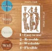 stencil plantilla reutilizable pet 30x21cms modelo tribal africanas 1
