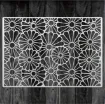 stencil plantilla reutilizable pet 30x21cms modelo floral japones 0