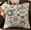 stencil plantilla reutilizable pet 28x21cms modelo engranajes steampunk 2