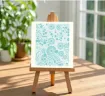 stencil plantilla 25x20cms modelo patron creativo circular 3