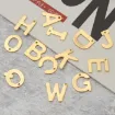 set 26 dijes acero inoxidable modelo alfabeto abecedario letras 11x8mms x26 color dorado 4