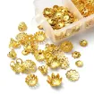 calotas capuchones hierro set x770 unidades aprox 7 formas color dorado caja plastica 3
