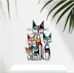 stencil plantilla reutilizable pet 30x21cms modelo gatos 4