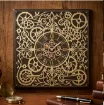 stencil plantilla reutilizable 30x30cms modelo reloj steampunk por unidad 3