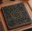 stencil plantilla reutilizable 30x30cms modelo reloj steampunk por unidad 4