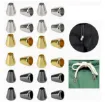 tapon metalico terminal para cordon 5mm medida 8x13mms por 12 unidades color dorado 7