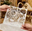stencil plantilla reutilizable 20x20cms modelo relojes steampunk 0