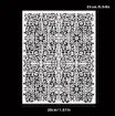 stencil plantilla reutilizable 25x20cms modelo biblioteca vintage 0