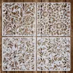stencil plantilla reutilizable 20x20cms modelo floral vintage 4 modelos diferentes precio unitario 0
