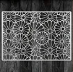 stencil plantilla reutilizable pet 30x21cms modelo flores margaritas 0