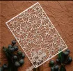 stencil plantilla reutilizable pet 30x21cms modelo flores margaritas 1