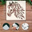 stencil plantilla reutilizable 15x15cms modelo cabeza caballo 1